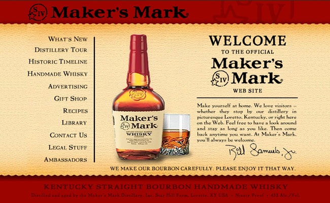 Maker's Mark consumer site